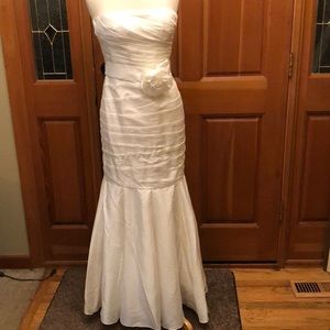 Oleg Cassini wedding or formal ivory ivy dress